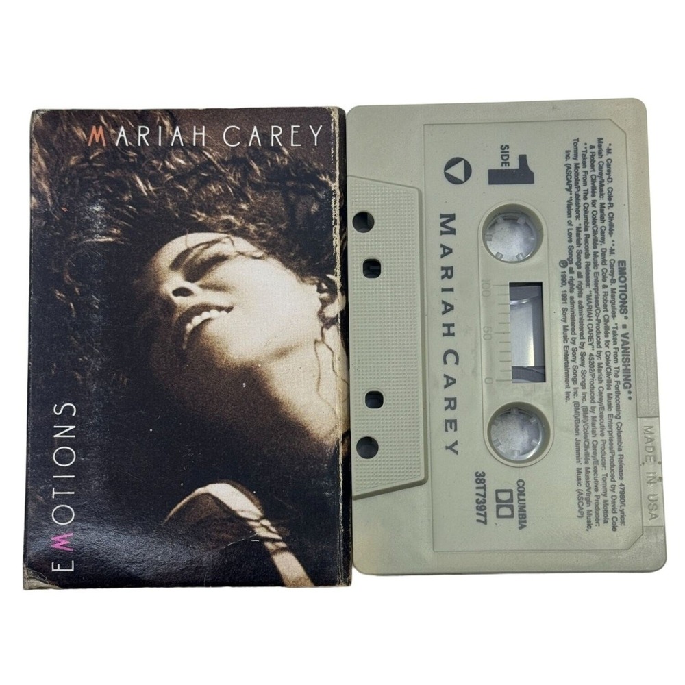 Mariah Carey Emotions Cassette Tape Album 1991 Pop Soul Classic‎ Music